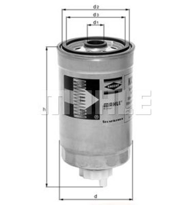 Filtru combustibil KC 32 MAHLE