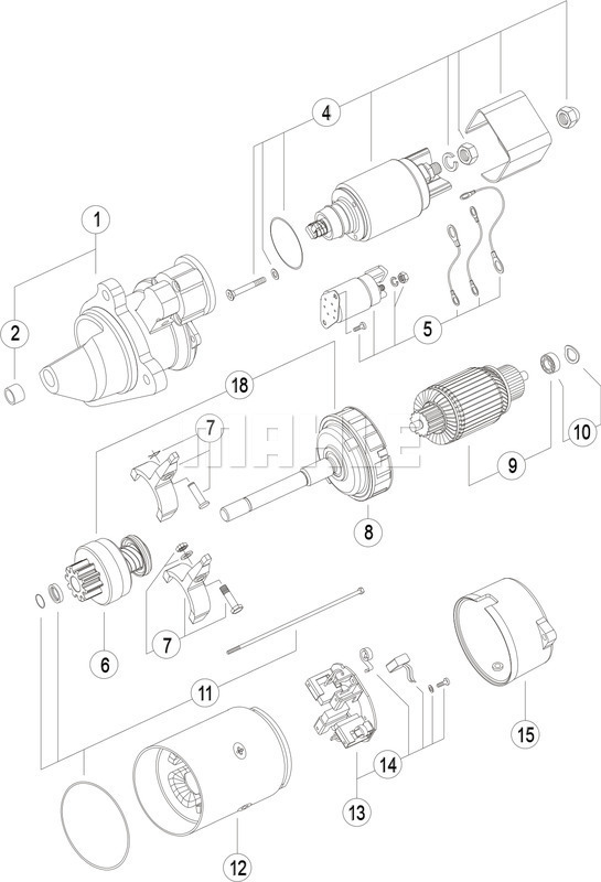 Starter MS 68 MAHLE