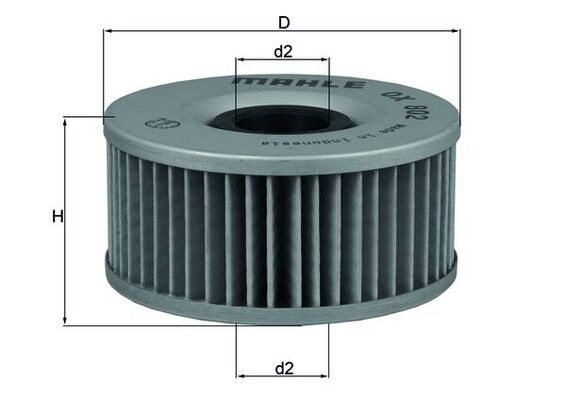 Filtru ulei OX 802 MAHLE