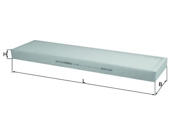 Filtru, aer habitaclu LA 25 MAHLE
