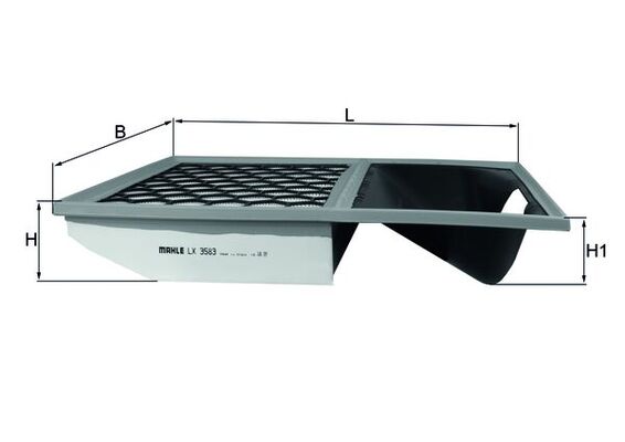 Filtru aer LX 3583 MAHLE