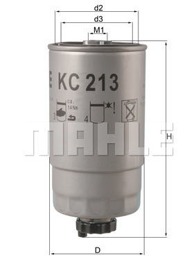 Filtru combustibil KC 213 MAHLE