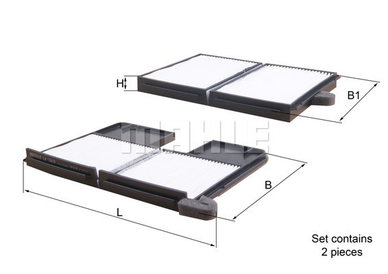 Filtru, aer habitaclu LA 186/S MAHLE