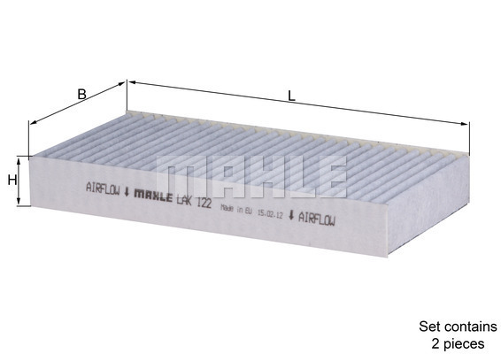 Filtru, aer habitaclu LAK 122/S MAHLE