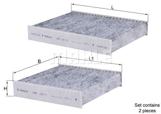 Filtru, aer habitaclu LAK 191/S MAHLE