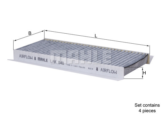 Filtru, aer habitaclu LAK 848/S MAHLE