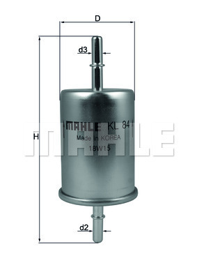 Filtru combustibil KL 84 MAHLE