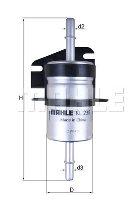 Filtru combustibil KL 238 MAHLE