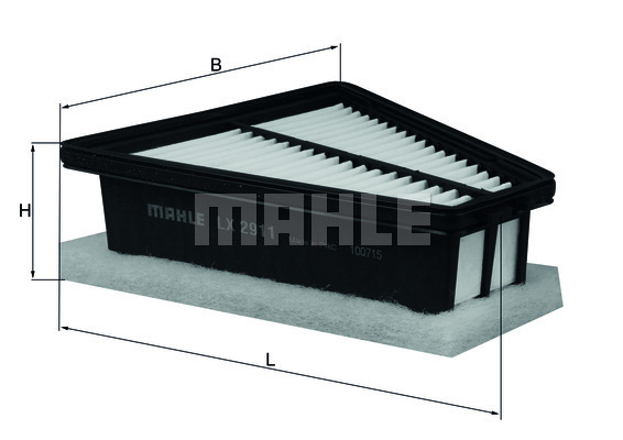 Filtru aer LX 2911 MAHLE