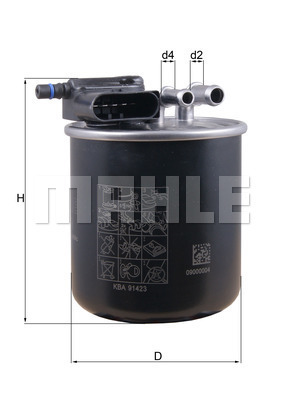 Filtru combustibil KL 949 MAHLE