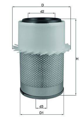 Filtru aer LX 648 MAHLE