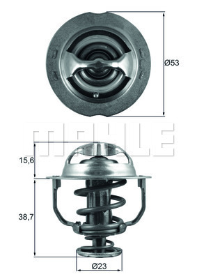 Termostat,lichid racire TX 200 90D MAHLE