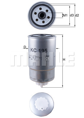 Filtru combustibil KC 195 MAHLE