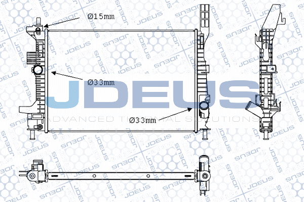 Radiator, racire motor 012M45 JDEUS