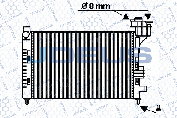 Radiator, racire motor 017M28 JDEUS