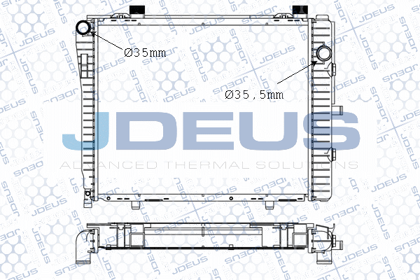 Radiator, racire motor 017M33 JDEUS