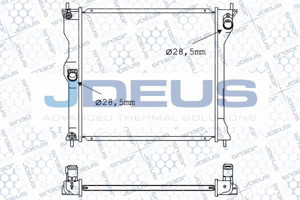 Radiator, motorul electric 018M72 JDEUS