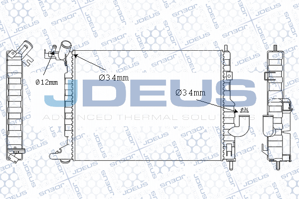 Radiator, racire motor 020M32A JDEUS