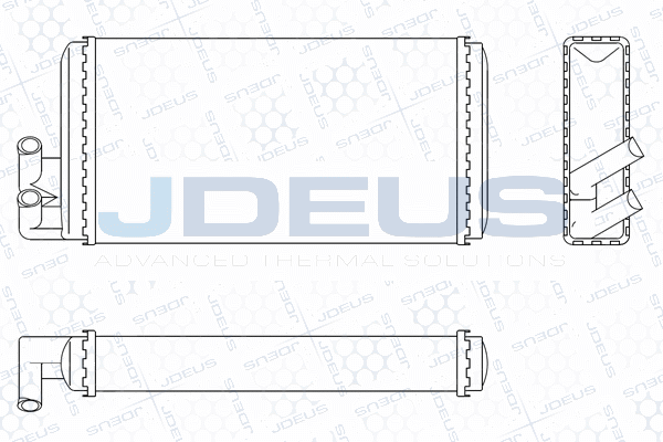 Schimbator caldura, incalzire habitaclu 201M01 JDEUS