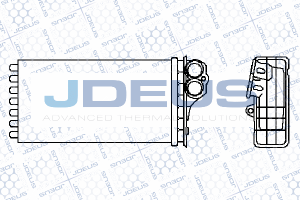 Schimbator caldura, incalzire habitaclu 207M58 JDEUS