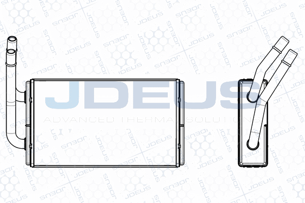 Schimbator caldura, incalzire habitaclu 220M16 JDEUS