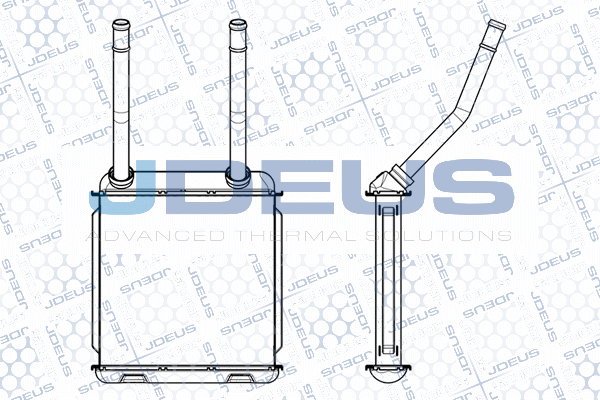 Schimbator caldura, incalzire habitaclu 220M12 JDEUS