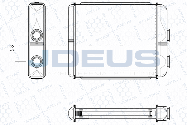 Schimbator caldura, incalzire habitaclu 220M29 JDEUS