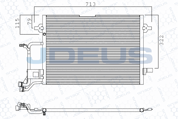 Condensator, climatizare 701M02 JDEUS