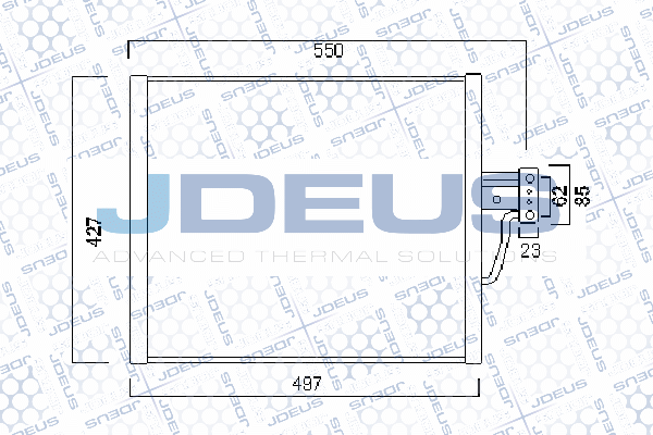Condensator, climatizare 705M07 JDEUS