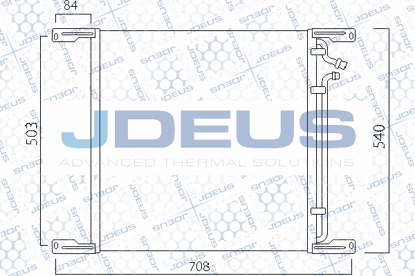 Condensator, climatizare 708M02 JDEUS