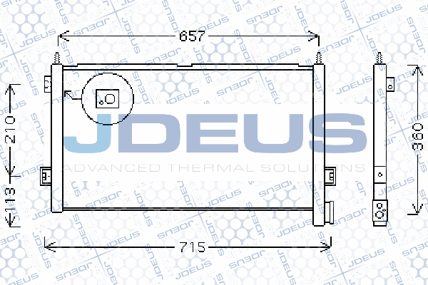 Condensator, climatizare 731M12 JDEUS