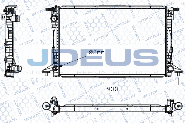 Radiator, racire motor M-0010620 JDEUS
