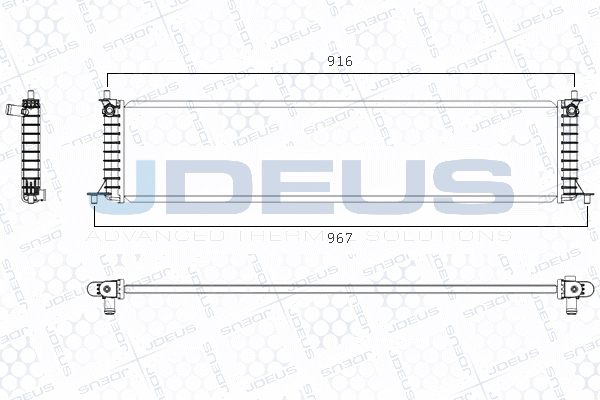 Radiator, baterie de antrenare M-0800020 JDEUS