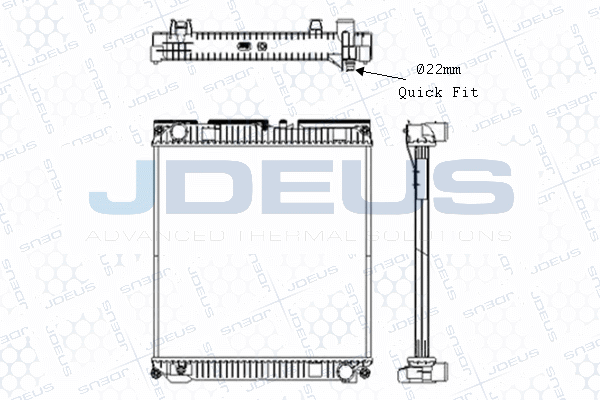 Radiator, racire motor M-1150150 JDEUS