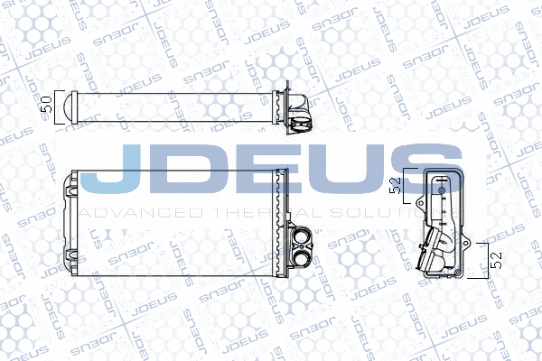 Schimbator caldura, incalzire habitaclu M-2210030 JDEUS