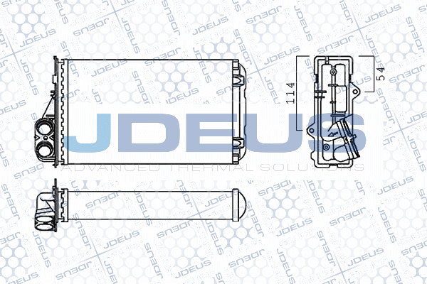 Schimbator caldura, incalzire habitaclu M-2210050 JDEUS
