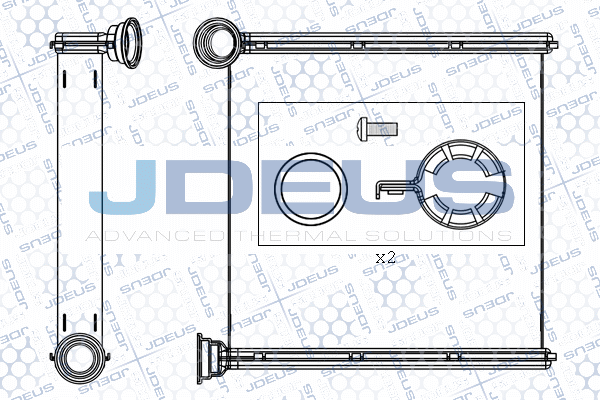 Schimbator caldura, incalzire habitaclu M-2300580 JDEUS