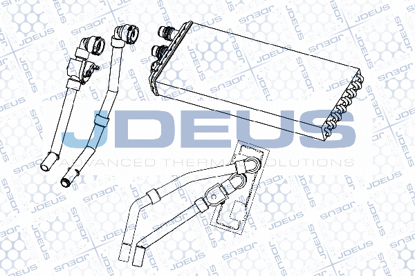 Schimbator caldura, incalzire habitaclu RA2140100 JDEUS