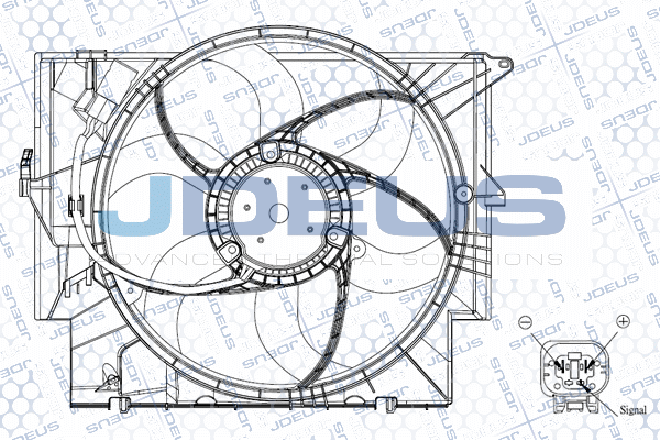 Ventilator, radiator EV0050680 JDEUS