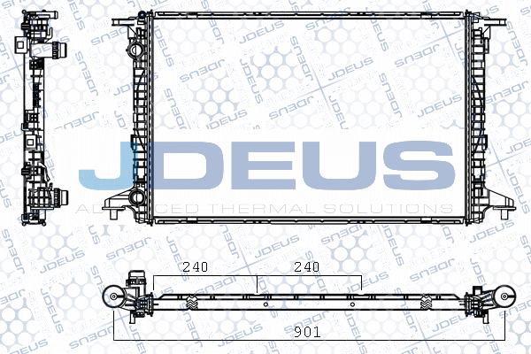 Radiator, racire motor M-0010720 JDEUS
