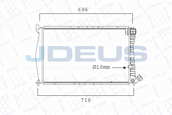 Radiator, racire motor M-0210050 JDEUS