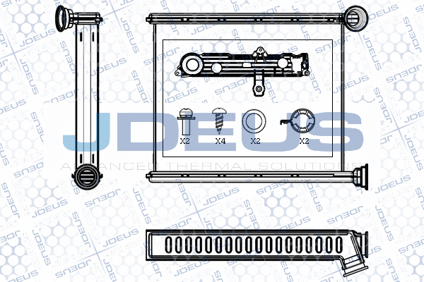 Schimbator caldura, incalzire habitaclu M-2210510 JDEUS