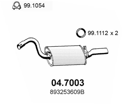 Toba esapament finala 04.7003 ASSO