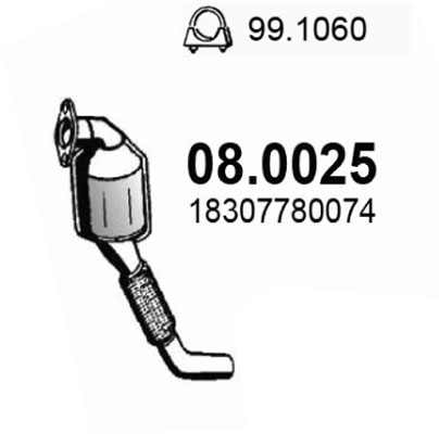 Catalizator 08.0025 ASSO