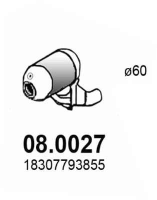 Catalizator 08.0027 ASSO