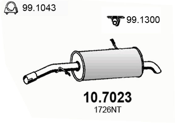 Toba esapament finala 10.7023 ASSO