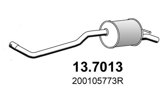 Toba esapament finala 13.7013 ASSO
