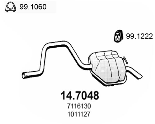 Toba esapament finala 14.7048 ASSO