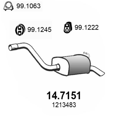 Toba esapament finala 14.7151 ASSO