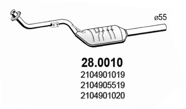 Catalizator 28.0010 ASSO